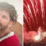 Incêndio consome figurino de Henri Castelli durante encenação da Paixão de Cristo; confira as imagens.